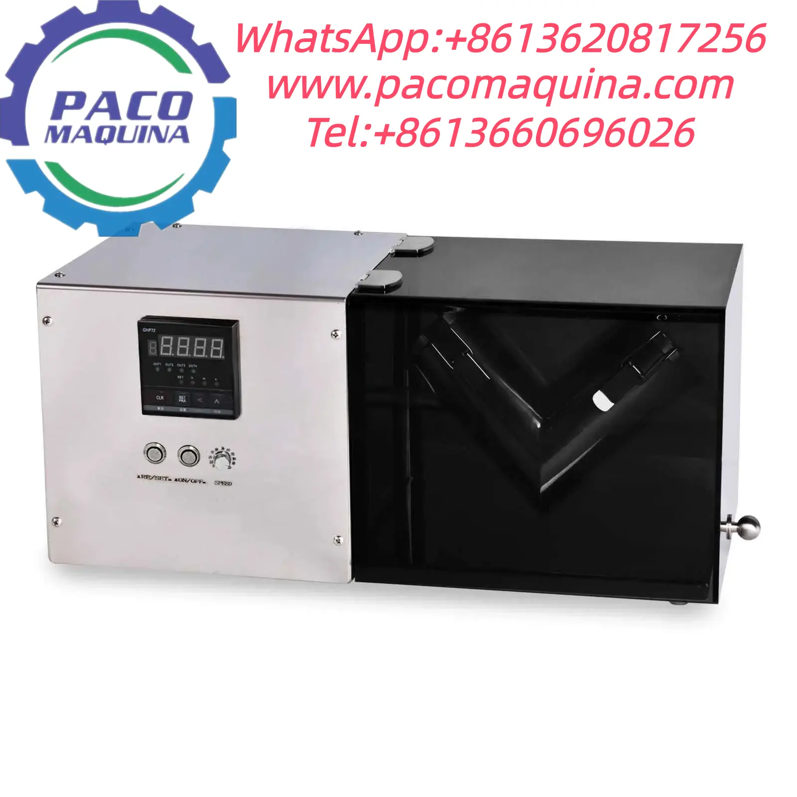 Polvos y Granulados Mezcladoras Mini V Type Powder Mixer Machine V-1 - 图片 4